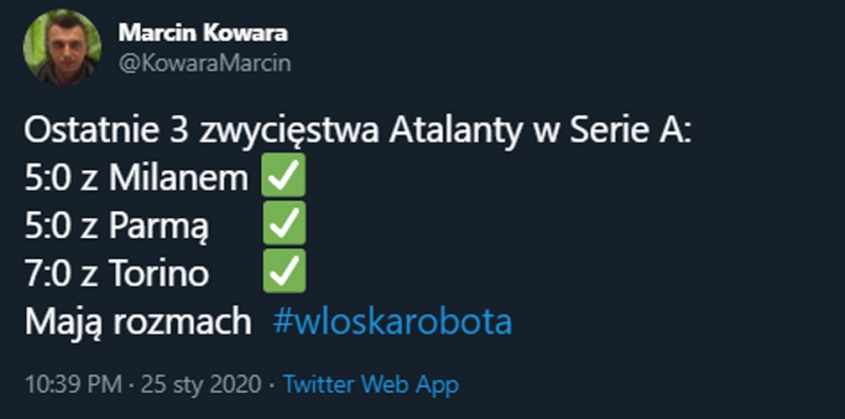 OSTATNIE 3 zwycięstwa Atalanty w Serie A! :D